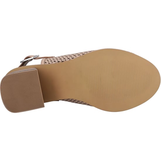 Hush Puppies Louise Geleerd Dames Taupe Sandalen met Hak - Image 3