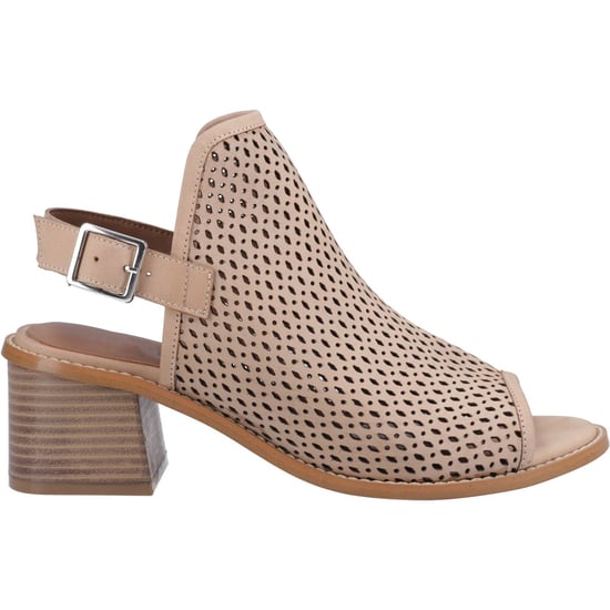 Hush Puppies Louise Geleerd Dames Taupe Sandalen met Hak - Image 5