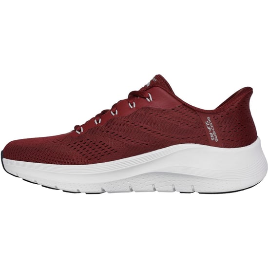 Skechers Arch Fit 2.0 Lestur Textiel Heren Bordeaux Sneakers - Image 5