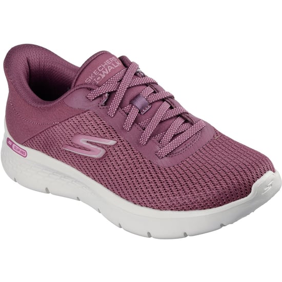 Skechers Go Walk Flex Textiel Dames Bordeaux Rode Sneakers - Image 2