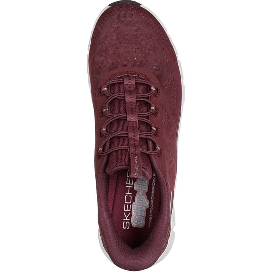 Skechers Glide-Step Elevate Amaze Textiel Dames Bordeaux Sneakers - Image 4