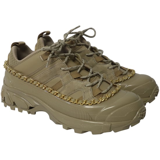 Burberry Gouden Ketting Arthur Sneakers in Khaki Leer - Image 3
