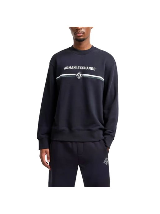 Armani Exchange herensweatshirt met ruitpatroon - Image 1