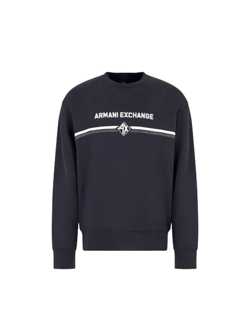 Armani Exchange herensweatshirt met ruitpatroon - Image 3