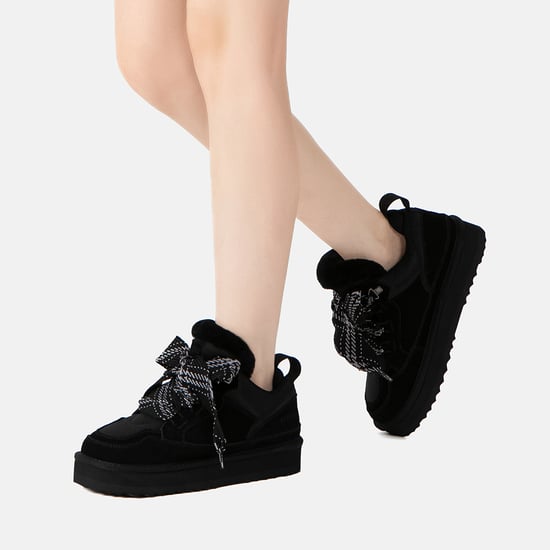 EVER AU Australië Dames Marmer Effect Veterschoenen Op Platform  - Image 2