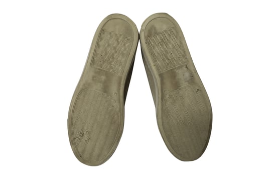 Common Projects Tournament High Top Shearling Sneakers in Grijs Suède - Image 5