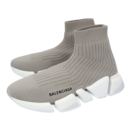 Vrouwen Balenciaga Speed 2.0 Sneakers in Grijs met Witte Zool - Image 3
