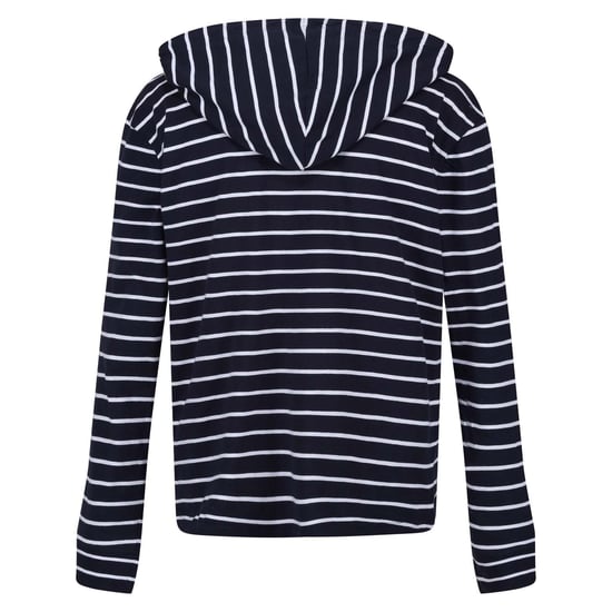 Regatta Dames/Dames Monsal Gestreepte Hoodie (Marine, Wit) - Image 4