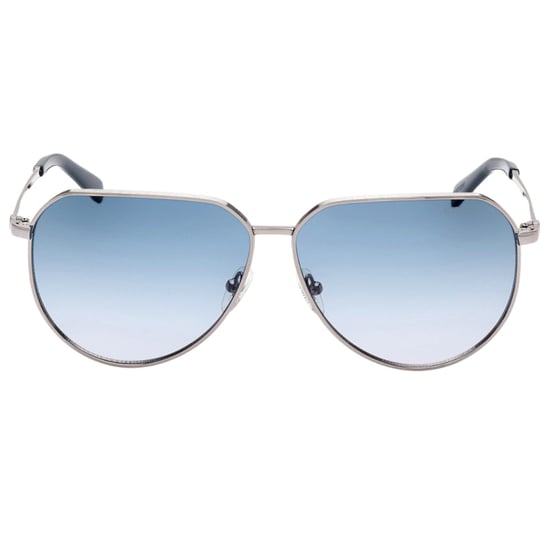 Guess Shiny Gunmetal Grey Gradient Blue Lensed Zonnebril - Image 1