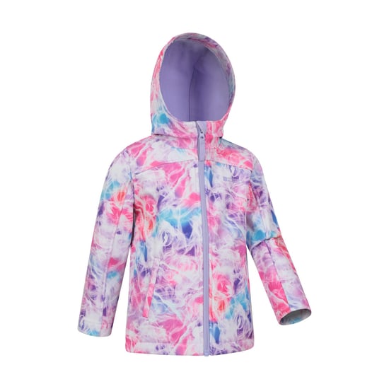 Mountain Warehouse Waterafstotende softshell jas met patroon voor kinderen/kids (Helder Roze) - Image 4