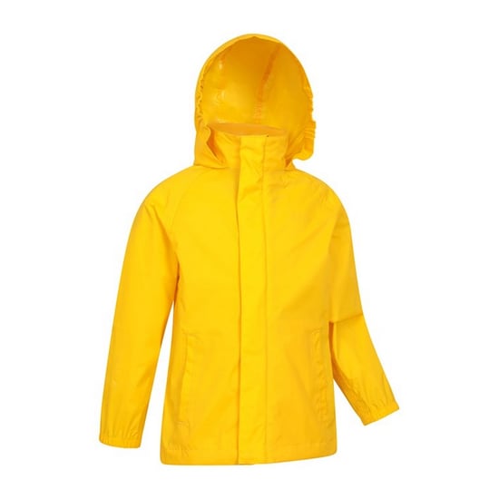 Mountain Warehouse Pakka II Waterdichte Jas voor Kinderen/Kinderen (Geel) - Image 3