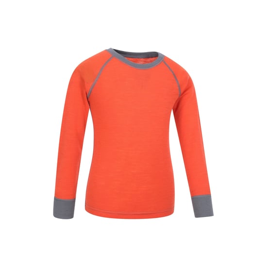 Mountain Warehouse Kinder/Kids Merino II Ronde Hals Base Layer Top (Oranje) - Image 3
