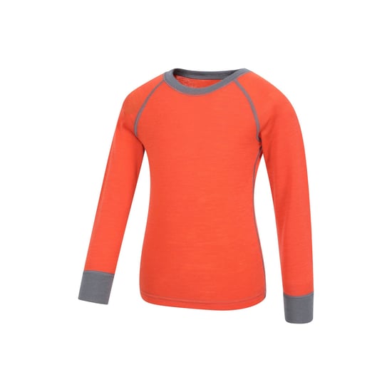 Mountain Warehouse Kinder/Kids Merino II Ronde Hals Base Layer Top (Oranje) - Image 4