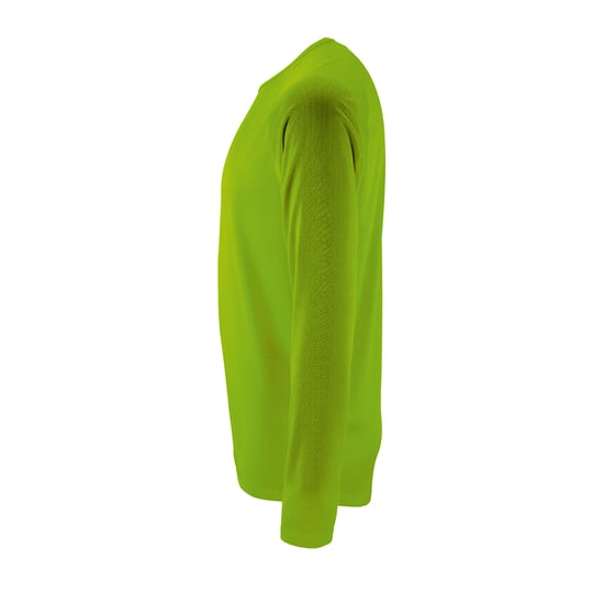 SOLS Heren Sportief T-Shirt met lange mouwen (Neon Groen) - Image 4
