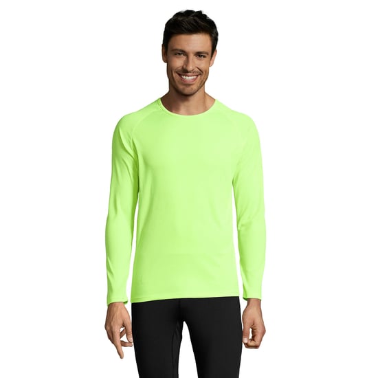SOLS Heren Sportief T-Shirt met lange mouwen (Neon Groen) - Image 5