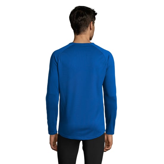 SOLS Heren Sportief T-Shirt met lange mouwen (Koningsblauw) - Image 2