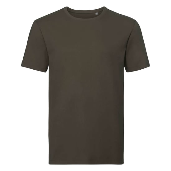 Russell Heren Organisch T-Shirt met korte mouwen (Donkere Olijf) - Image 1