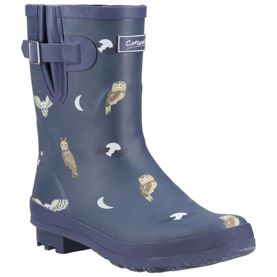 Cotswold Dames/Dames Woodland Uil Mid Cut Wellington Laarzen (Middenblauw) - Image 4