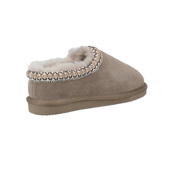 Cotswold Dames/Dames Foxmoor Suède Pantoffels (Taupe) - Image 2