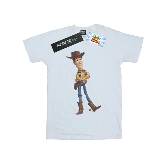 Disney Heren Toy Story 4 Sherrif Woody T-Shirt (Wit) - Image 1