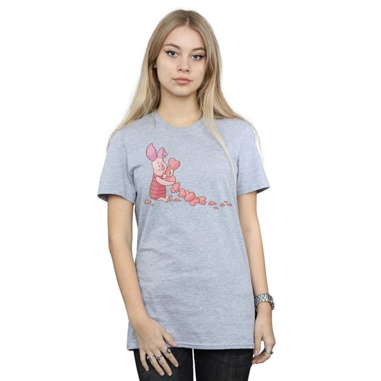 Disney Dames/Dames Winnie The Pooh Knorretje Hartenketting Katoenen Vriendje T-shirt (Sportgrijs) - Image 2