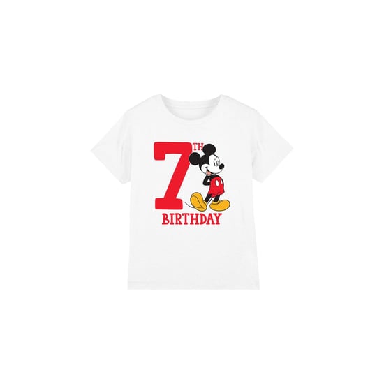 Disney Kinderen/Kinderen Mickey Mouse 7e Verjaardag T-Shirt (Wit) - Image 1
