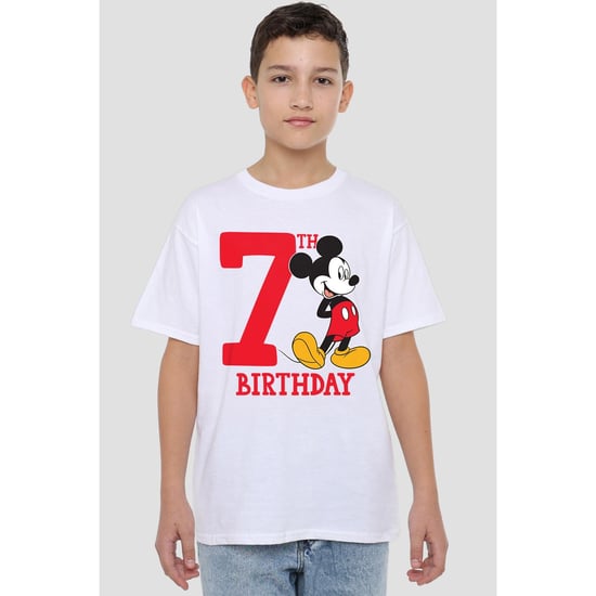 Disney Kinderen/Kinderen Mickey Mouse 7e Verjaardag T-Shirt (Wit) - Image 4