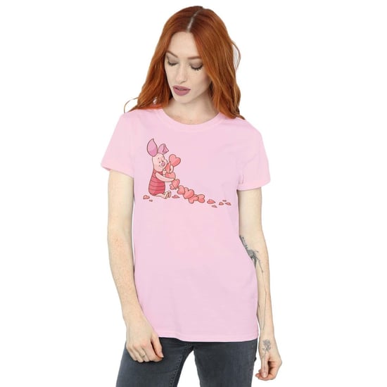 Disney Dames/Dames Winnie The Pooh Knorretje Hartenketting Katoenen Vriendje T-shirt (Baby Roze) - Image 2