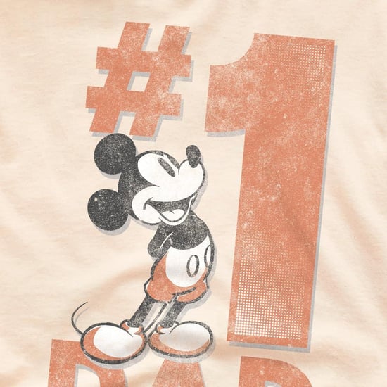 Disney Heren Nummer 1 Papa Mickey Mouse T-Shirt (Natuurlijk) - Image 3
