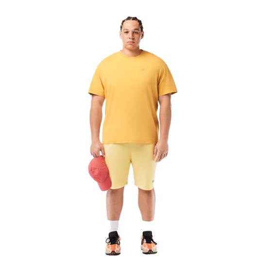 Lacoste Heren natuurlijk geverfd T-shirt (Oranje) - Image 3