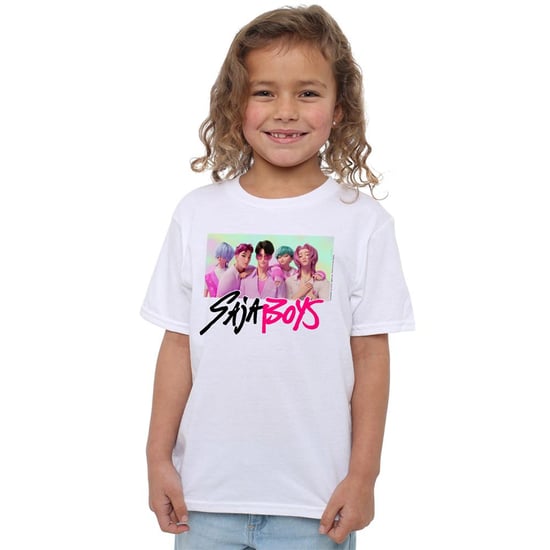 K-Pop Demon Hunters Kinder/Kids Saja Jongens Fotolijst T-shirt (Wit) - Image 1
