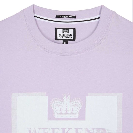 Weekend Offender Heren Bonpensiero Grafisch T-shirt (Paars) - Image 3