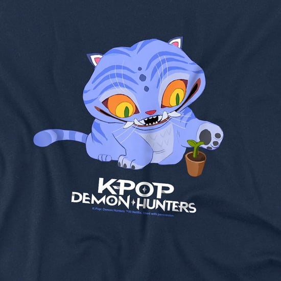K-Pop Demon Hunters Kinder/Kids Schattig Derpy Tiger T-shirt (Marine) - Image 2