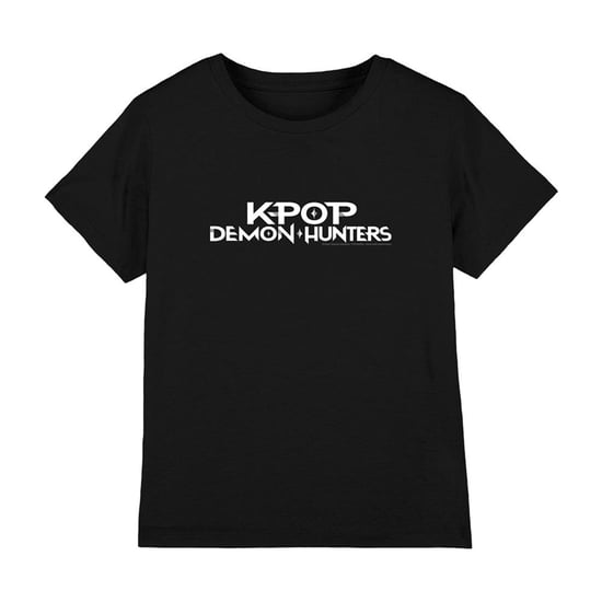 K-Pop Demon Hunters Kinderen/Kinderen Logo T-shirt (Zwart/Wit) - Image 1