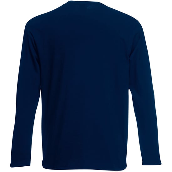 Fruit Of The Loom Heren Valuegewicht T-shirt met ronde hals en lange mouwen (Donker Marine) - Image 2