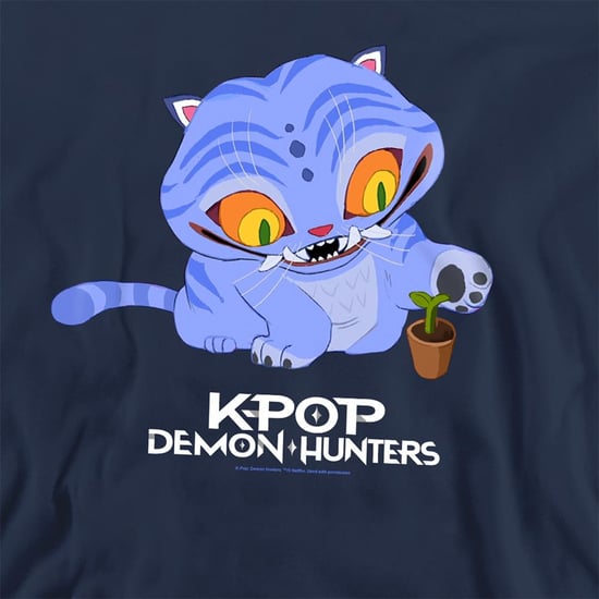 K-Pop Demon Hunters Unisex Volwassene Schattige Derpy Tiger Sweatshirt (Marine) - Image 2