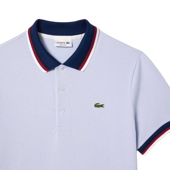 Lacoste Heren Mini Pique Stretch Regular Poloshirt (Blauw) - Image 2