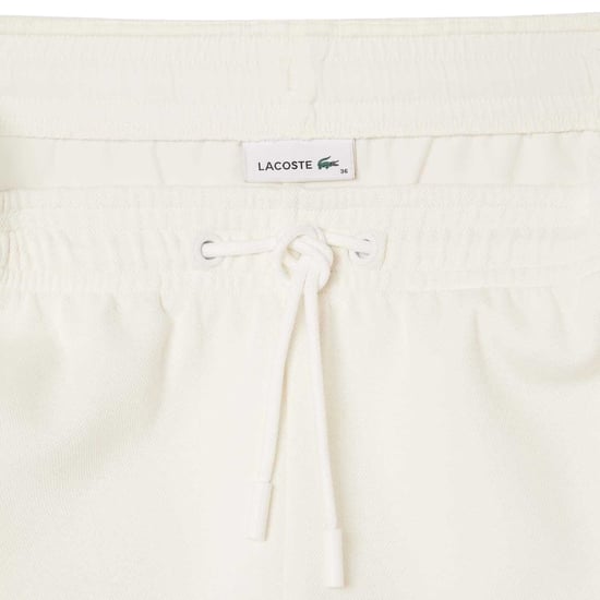 Lacoste Dames/Dames Pique Contrast Paneel Shorts (Crème) - Image 2