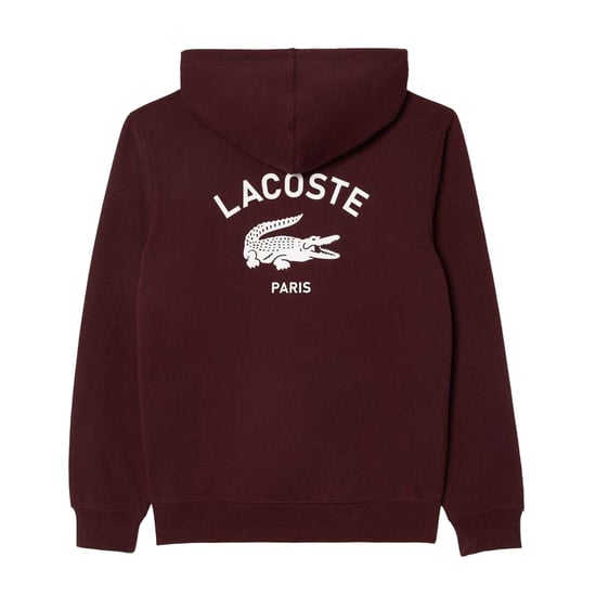 Lacoste Unisex Hoodie met rugprint voor volwassenen (Kastanjebruin Rood) - Image 2