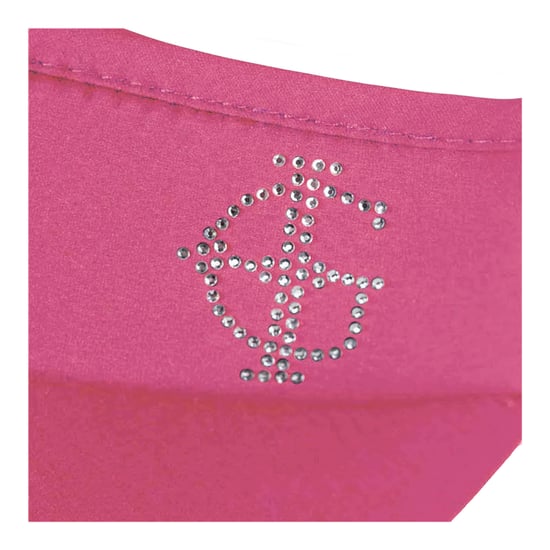 Island Green Dames/Dames Diamante Logo Golf Zonneklep (Roze) - Image 3