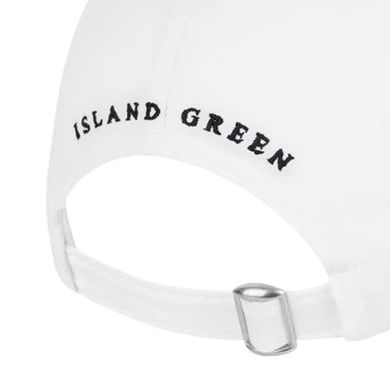 Island Green Dames/Dames Diamante Logo Baseball Cap (Wit) - Image 4
