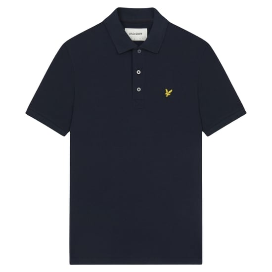 Donker marineblauw poloshirt met Lyle & Scott-logo op de borst - Image 1