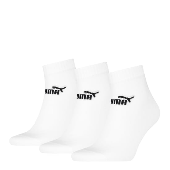 Puma Kwart enkelsokken voor volwassenen (pak van 3) (Wit) - Image 1