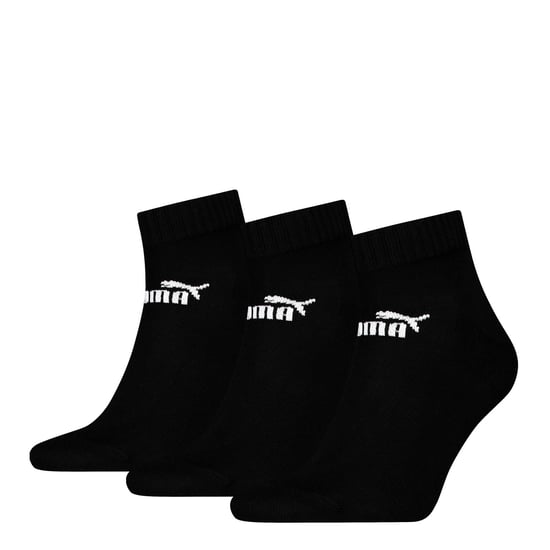 Puma Kwart enkelsokken voor volwassenen (pak van 3) (Zwart) - Image 2
