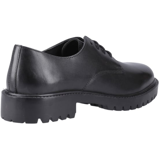 Hush Puppies Aubrey Lace Up Snr Meisjes Zwarte Derby Schoenen Van Leer - Image 2