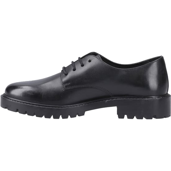 Hush Puppies Aubrey Lace Up Snr Meisjes Zwarte Derby Schoenen Van Leer - Image 4