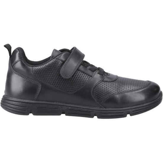 Hush Puppies Alfie Bungee Jnr Leren Zwarte Schoenen Voor Jongens - Image 5