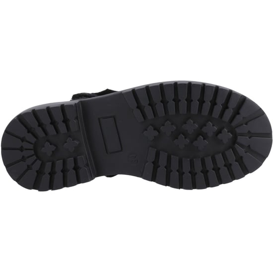 Hush Puppies Astrid Bow Meisjes Zwart Leren Schoenen - Image 3