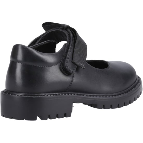 Hush Puppies Astrid Bow Meisjes Zwart Leren Schoenen - Image 2