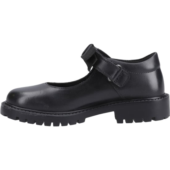 Hush Puppies Astrid Bow Meisjes Zwart Leren Schoenen - Image 4